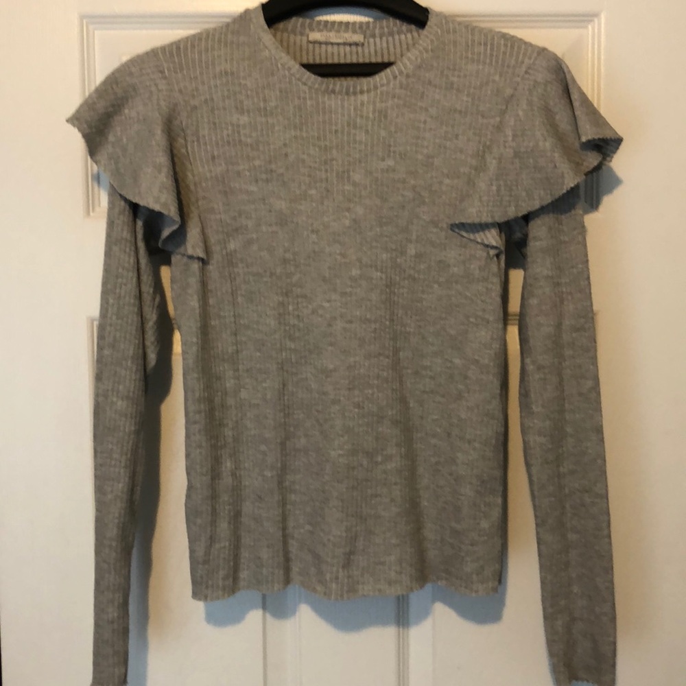 Gray Sweater/Blouse